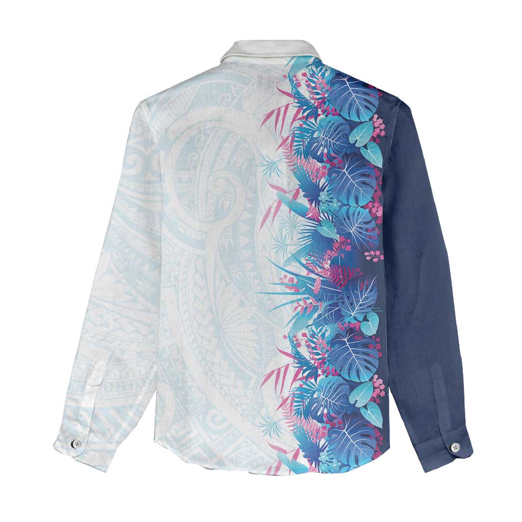 Hawaii Tropical Plant UliUli Women Casual Shirt Vibrant Polynesian Pattern