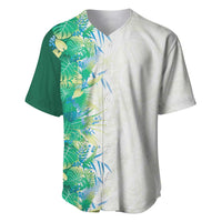 Hawaii Tropical Plant Omaomao Baseball Jersey Vibrant Polynesian Pattern