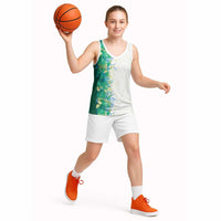 Hawaii Tropical Plant Omaomao Basketball Jersey Vibrant Polynesian Pattern