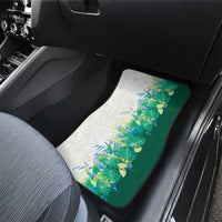 Hawaii Tropical Plant Omaomao Car Mats Vibrant Polynesian Pattern