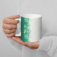 Hawaii Tropical Plant Omaomao Ceramic Mug Vibrant Polynesian Pattern