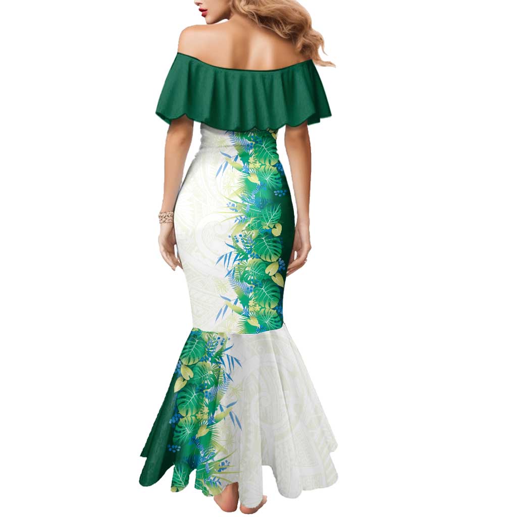 Hawaii Tropical Plant Omaomao Family Matching Mermaid Dress and Hawaiian Shirt Vibrant Polynesian Pattern LT01 - Polynesian Pride