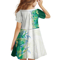 Hawaii Tropical Plant Omaomao Family Matching Off Shoulder Maxi Dress and Hawaiian Shirt Vibrant Polynesian Pattern