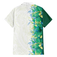 Hawaii Tropical Plant Omaomao Family Matching Summer Maxi Dress and Hawaiian Shirt Vibrant Polynesian Pattern