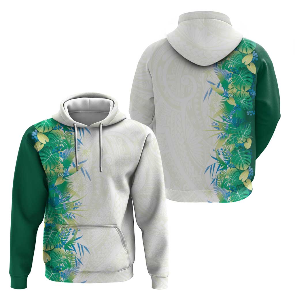 Hawaii Tropical Plant Omaomao Hoodie Vibrant Polynesian Pattern