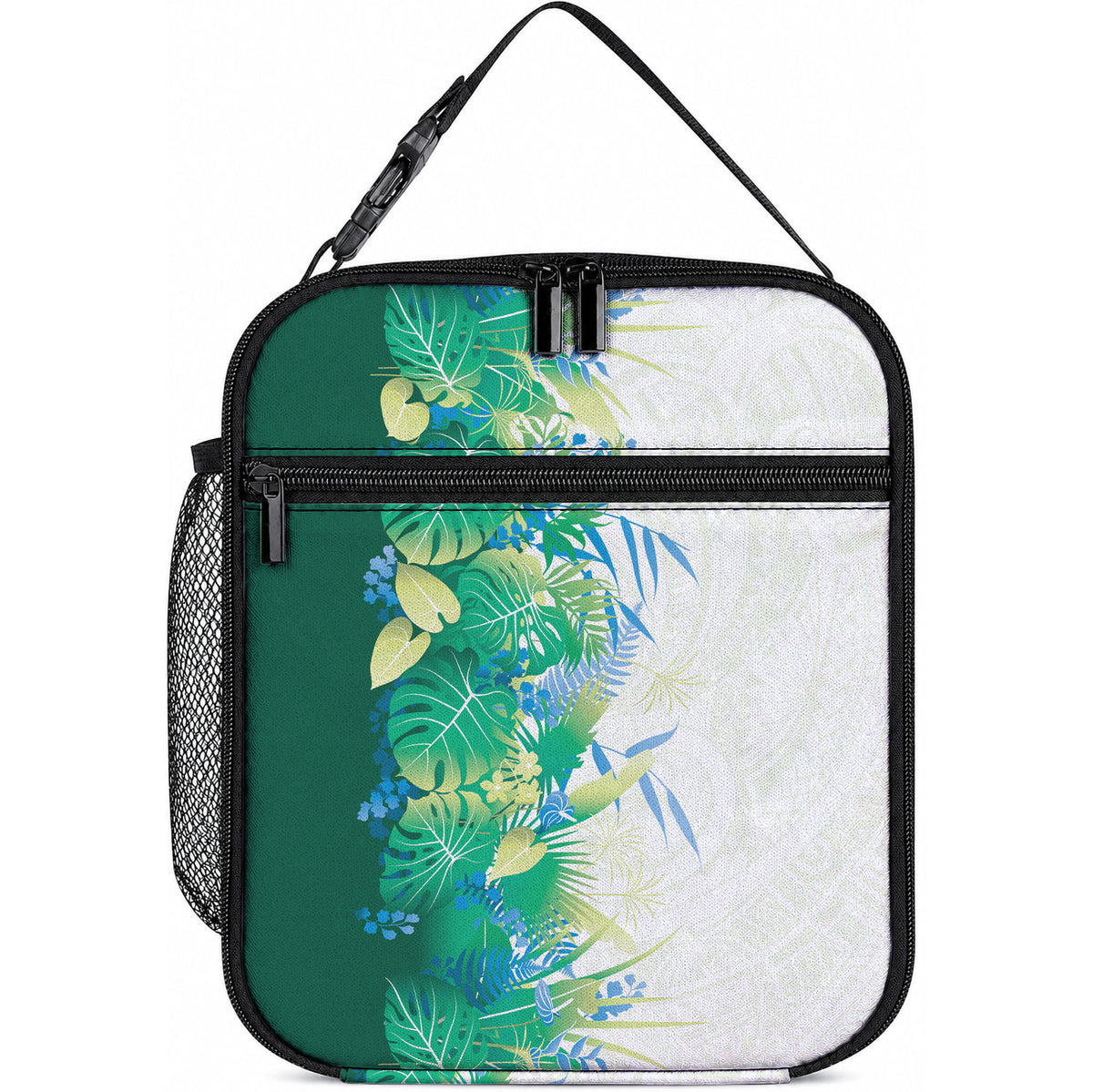 Hawaii Tropical Plant Omaomao Lunch Bag Vibrant Polynesian Pattern LT01 10.2 × 8.3 × 4.3 inch Green - Polynesian Pride