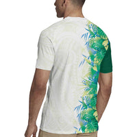 Hawaii Tropical Plant Omaomao Rugby Jersey Vibrant Polynesian Pattern