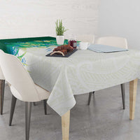 Hawaii Tropical Plant Omaomao Tablecloth Vibrant Polynesian Pattern