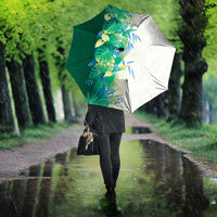 Hawaii Tropical Plant Omaomao Umbrella Vibrant Polynesian Pattern