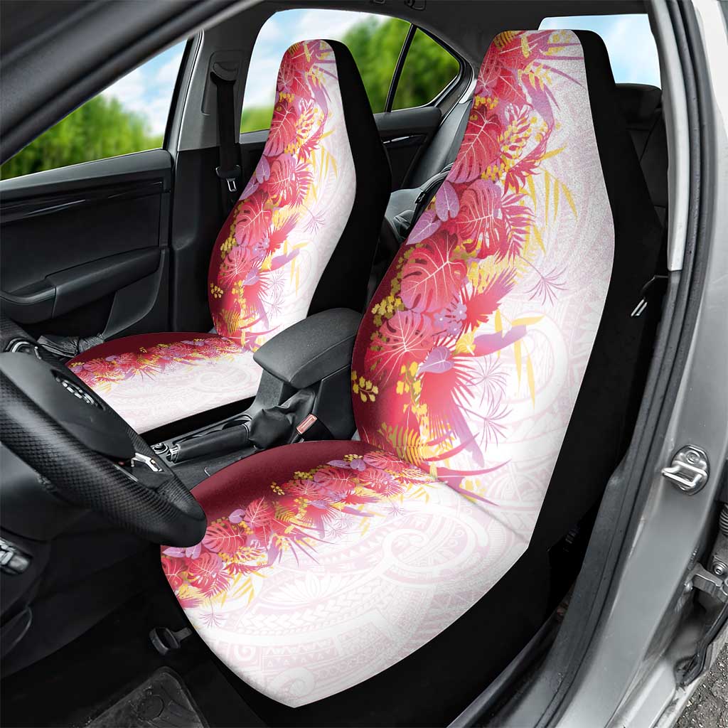 Hawaii Tropical Plant Akala Car Seat Cover Vibrant Polynesian Pattern