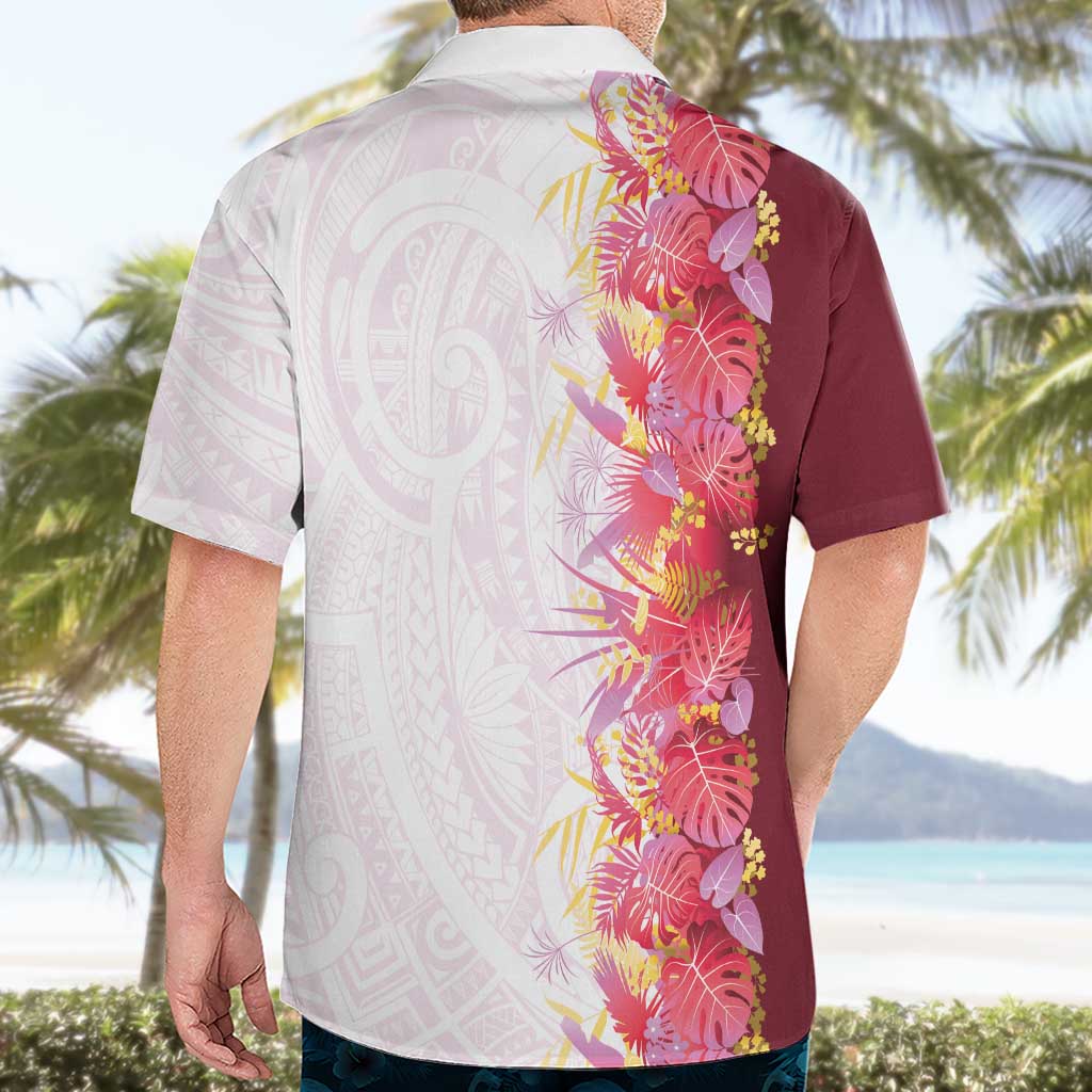 Hawaii Tropical Plant Akala Hawaiian Shirt Vibrant Polynesian Pattern