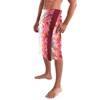 Hawaii Tropical Plant Akala Lavalava Vibrant Polynesian Pattern