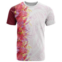 Hawaii Tropical Plant Akala T Shirt Vibrant Polynesian Pattern