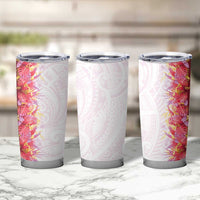 Hawaii Tropical Plant Akala Tumbler Cup Vibrant Polynesian Pattern