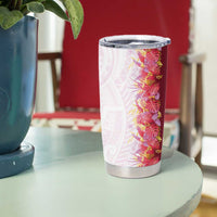 Hawaii Tropical Plant Akala Tumbler Cup Vibrant Polynesian Pattern