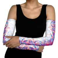 Hawaii Tropical Plant Poni Arm Sleeves Vibrant Polynesian Pattern