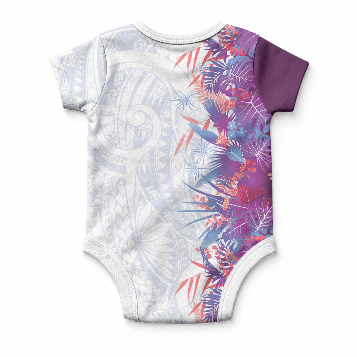 Hawaii Tropical Plant Poni Baby Onesie Vibrant Polynesian Pattern LT01 - Polynesian Pride