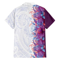 Hawaii Tropical Plant Poni Family Matching Long Sleeve Bodycon Dress and Hawaiian Shirt Vibrant Polynesian Pattern LT01 - Polynesian Pride