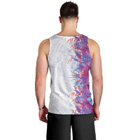 Hawaii Tropical Plant Poni Men Tank Top Vibrant Polynesian Pattern