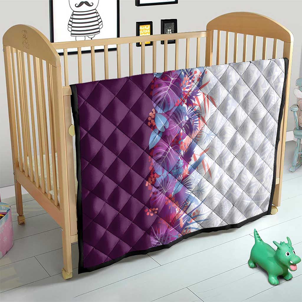 Hawaii Tropical Plant Poni Quilt Vibrant Polynesian Pattern