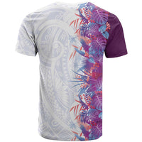 Hawaii Tropical Plant Poni T Shirt Vibrant Polynesian Pattern