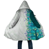 Hawaii Tropical Plant Teal Cloak Vibrant Polynesian Pattern