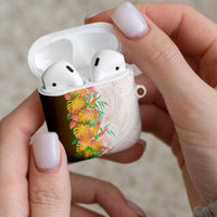 Hawaii Tropical Plant Lenalena AirPods Case Vibrant Polynesian Pattern
