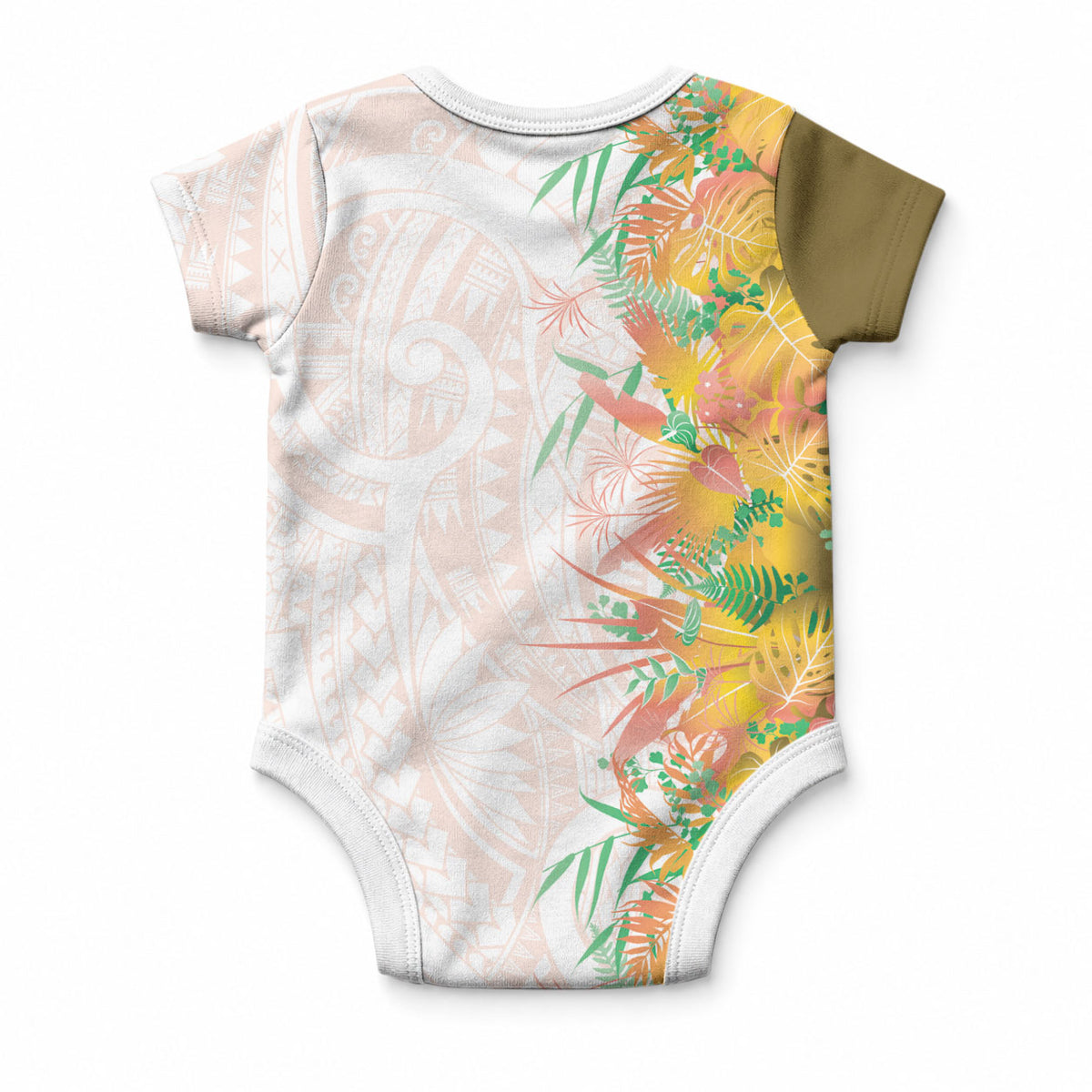 Hawaii Tropical Plant Lenalena Baby Onesie Vibrant Polynesian Pattern LT01 - Polynesian Pride