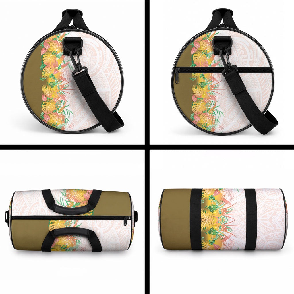 Hawaii Tropical Plant Lenalena Duffle Bag Vibrant Polynesian Pattern LT01 - Polynesian Pride