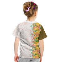 Hawaii Tropical Plant Lenalena Kid T Shirt Vibrant Polynesian Pattern