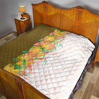 Hawaii Tropical Plant Lenalena Quilt Vibrant Polynesian Pattern