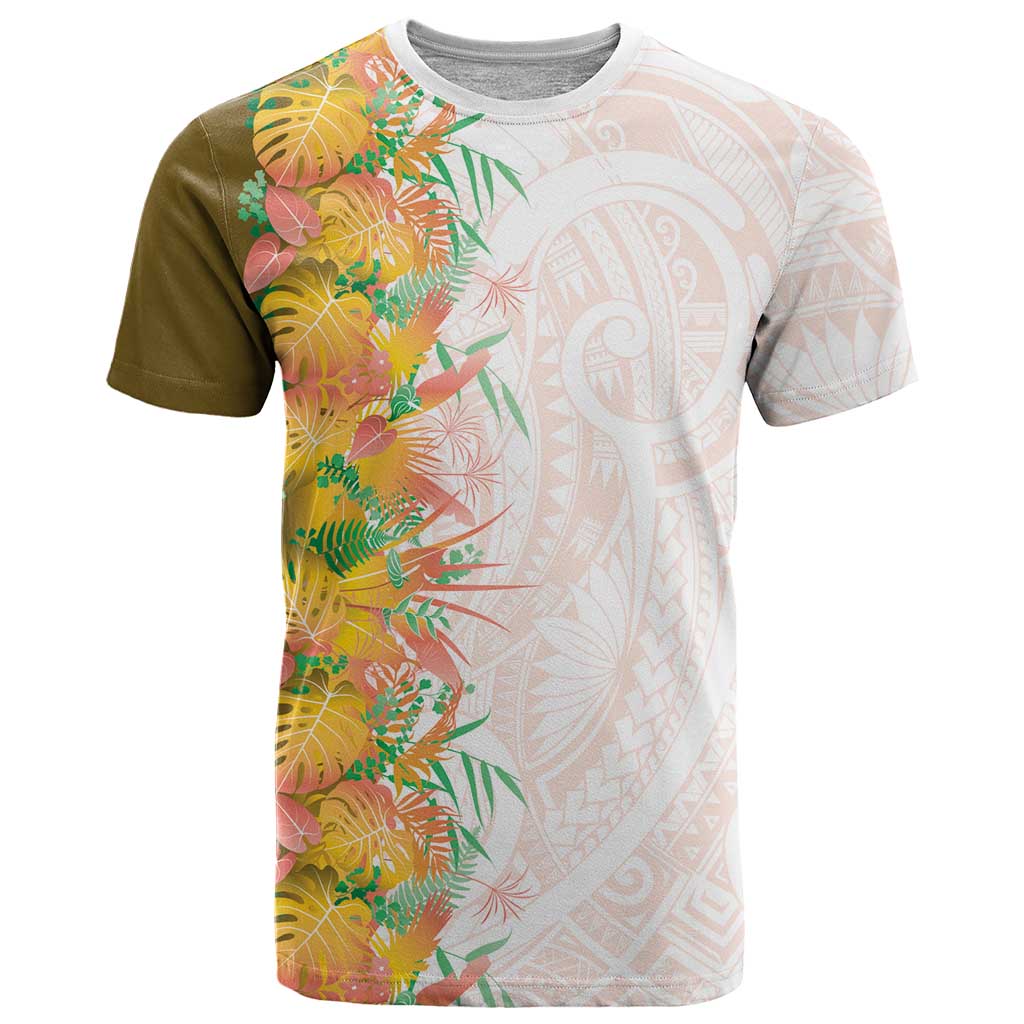 Hawaii Tropical Plant Lenalena T Shirt Vibrant Polynesian Pattern