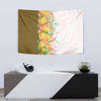 Hawaii Tropical Plant Lenalena Tapestry Vibrant Polynesian Pattern