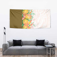Hawaii Tropical Plant Lenalena Tapestry Vibrant Polynesian Pattern
