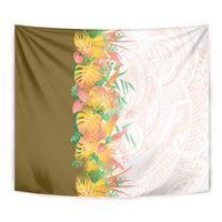 Hawaii Tropical Plant Lenalena Tapestry Vibrant Polynesian Pattern