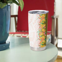 Hawaii Tropical Plant Lenalena Tumbler Cup Vibrant Polynesian Pattern