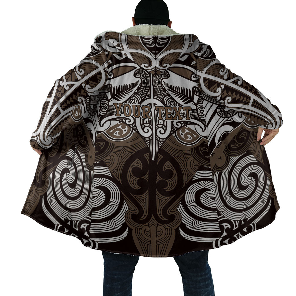 Personalised Maori Kati Mamoe Cloak Silver Fern Kowhaiwhai Art