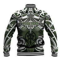 Personalised Maori Ngati Awa Baseball Jacket Silver Fern Kowhaiwhai Art