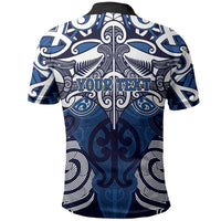 Personalised Maori Ngati Kahungunu Polo Shirt Silver Fern Kowhaiwhai Art