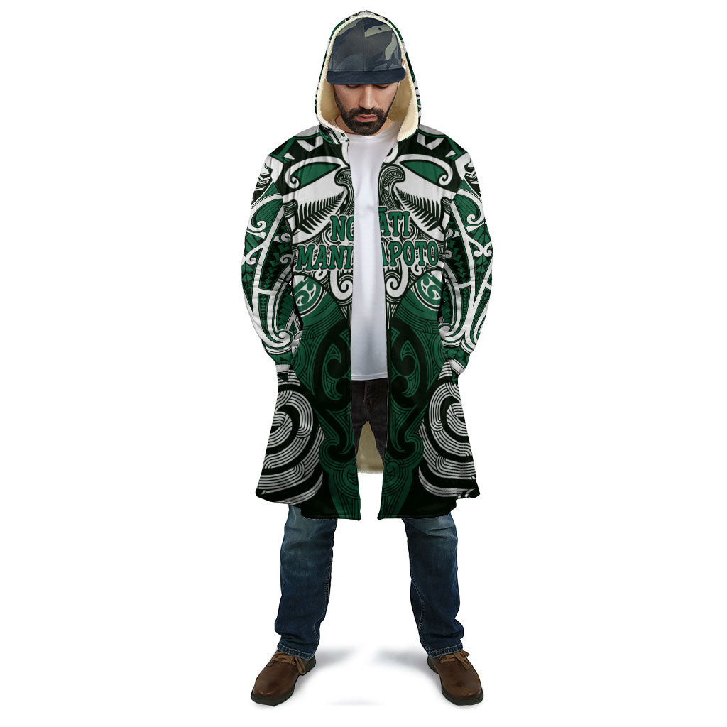 Personalised Maori Ngati Maniapoto Cloak Silver Fern Kowhaiwhai Art