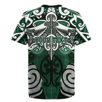Personalised Maori Ngati Maniapoto Rugby Jersey Silver Fern Kowhaiwhai Art