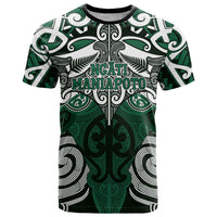 Personalised Maori Ngati Maniapoto T Shirt Silver Fern Kowhaiwhai Art