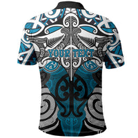 Personalised Maori Ngati Porou Polo Shirt Silver Fern Kowhaiwhai Art