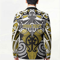 Personalised Maori Ngati Whatua Blazer Silver Fern Kowhaiwhai Art