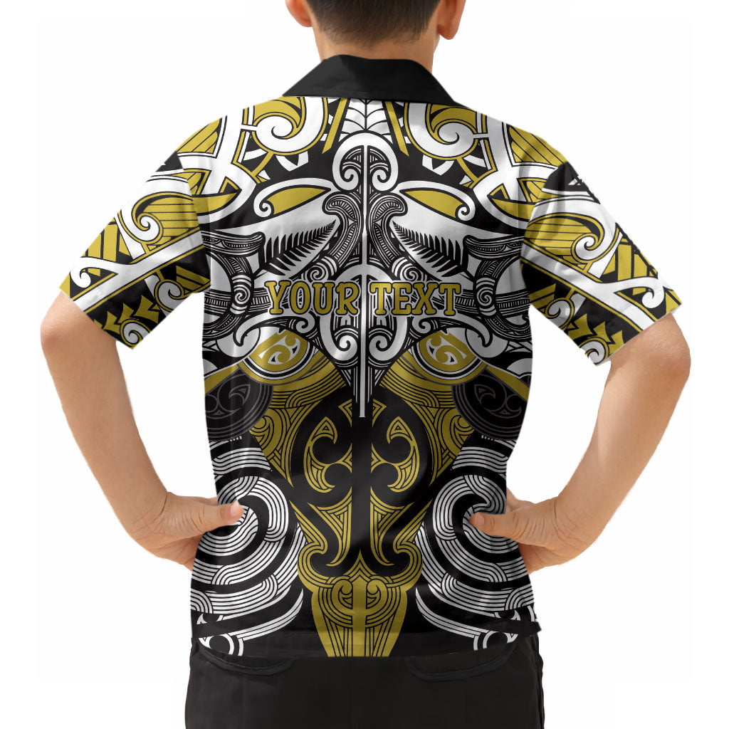 Personalised Maori Ngati Whatua Hawaiian Shirt Silver Fern Kowhaiwhai Art