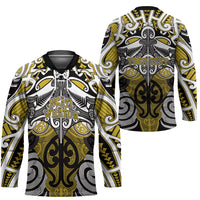 Personalised Maori Ngati Whatua Hockey Jersey Silver Fern Kowhaiwhai Art