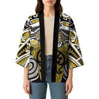 Personalised Maori Ngati Whatua Kimono Silver Fern Kowhaiwhai Art