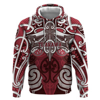Personalised Maori Te Arawa Hoodie Silver Fern Kowhaiwhai Art