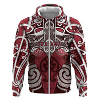 Personalised Maori Te Arawa Hoodie Silver Fern Kowhaiwhai Art