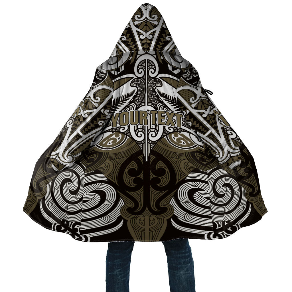 Personalised Maori Waikato Tainui Cloak Silver Fern Kowhaiwhai Art